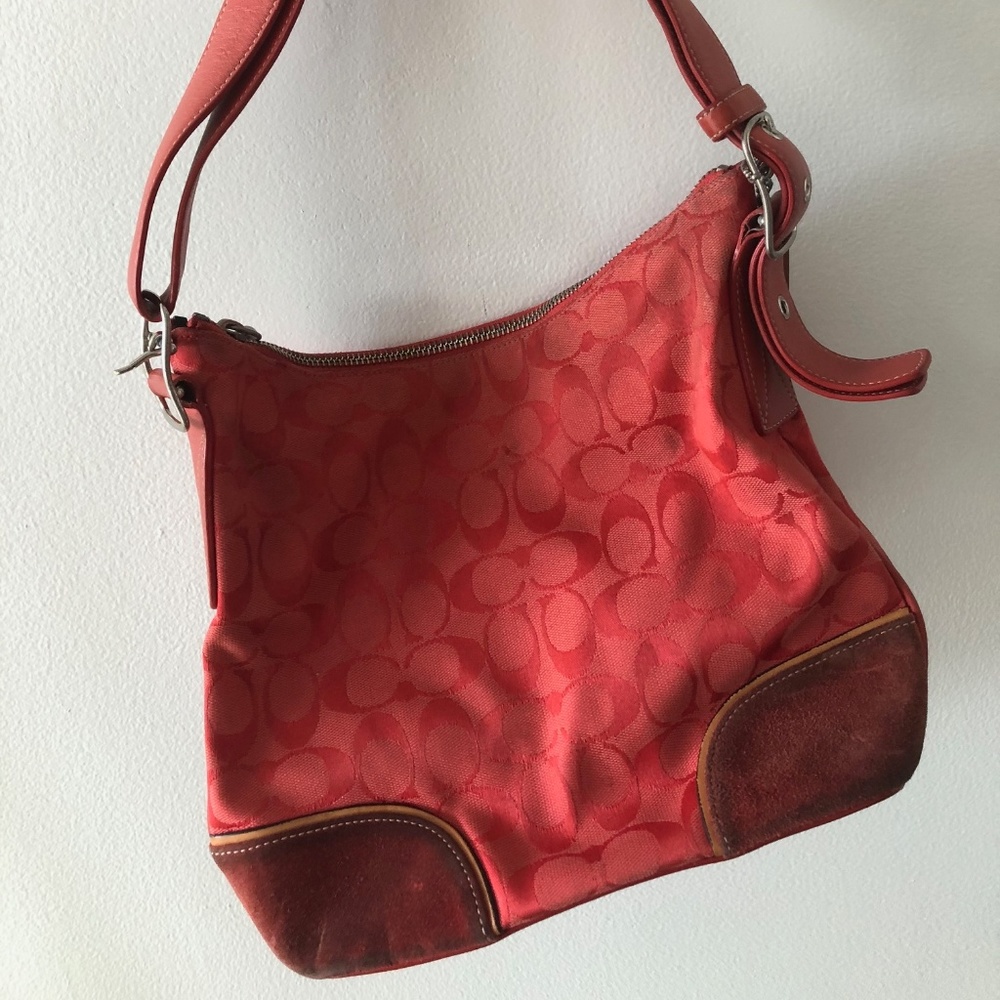 Orange Coach Bucket Bag